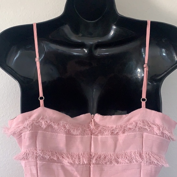 Princess Polly Mauve Pink Moline Fringe Ruffle Mini Tank Dress - Picture 10 of 13